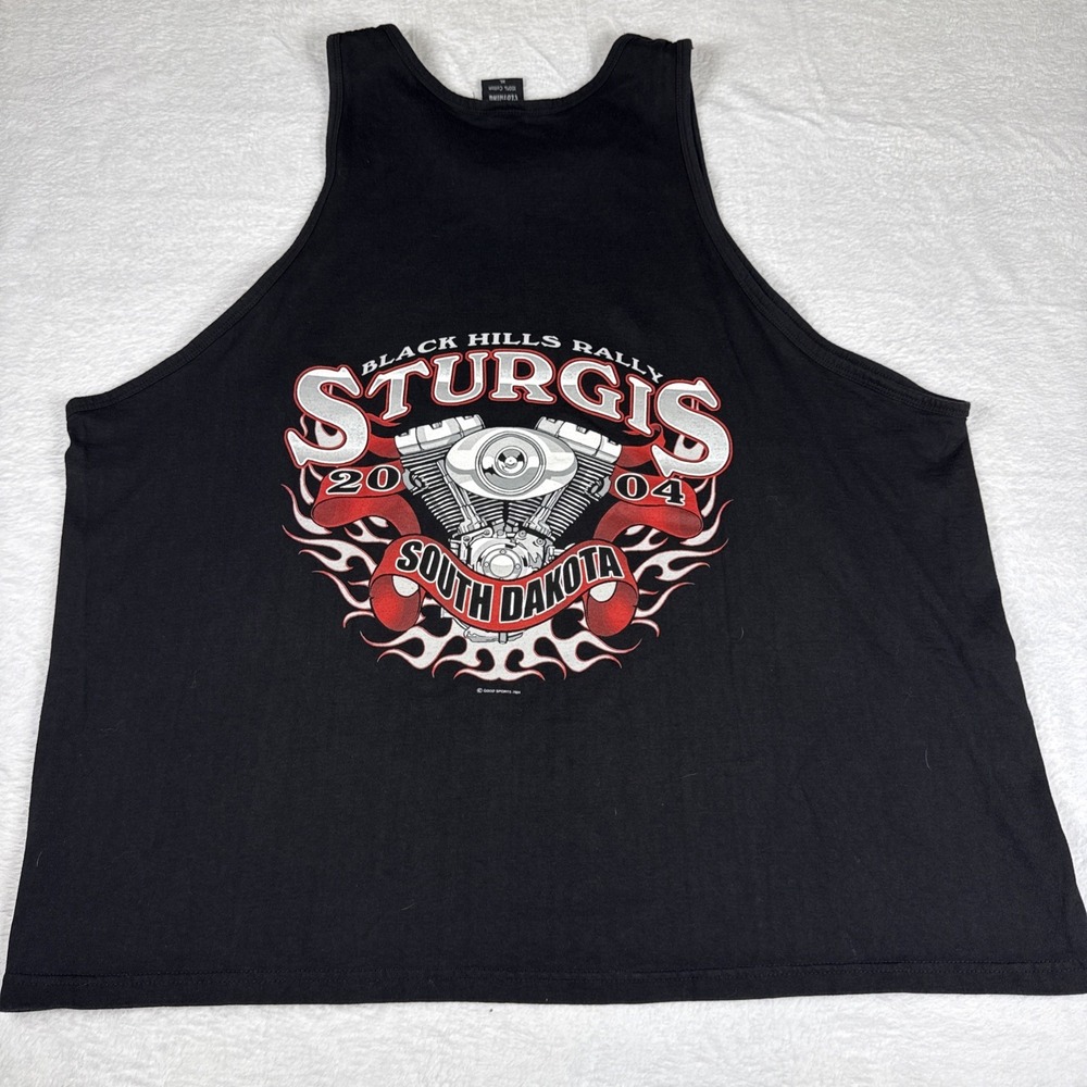 Vintage 2004 STURGIS Motorcycle Rally Black Hills,SD Tank Top XL EUC‎